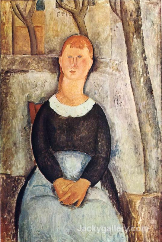 The Pretty Vegetable Vendor by Amedeo Modigliani paintings reproduction